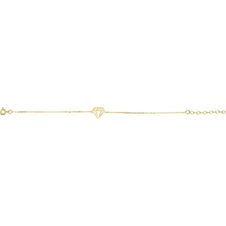 Dubaj - Bracelet chaine plaqué or
