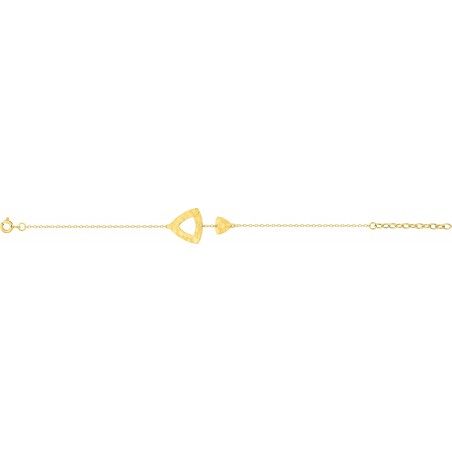 Selisa - Bracelet chaine plaqué or