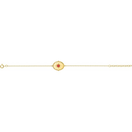 Difina - Bracelet chaine plaqué or