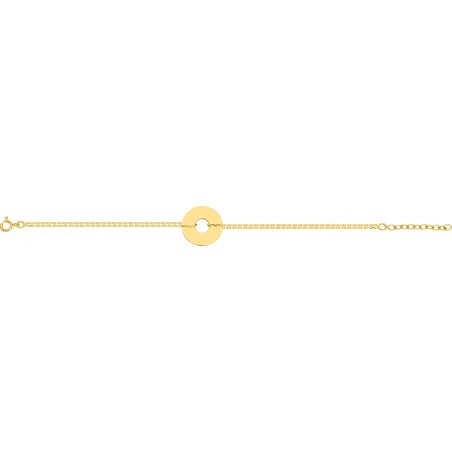 Clira - Bracelet chaine plaqué or personnalisable
