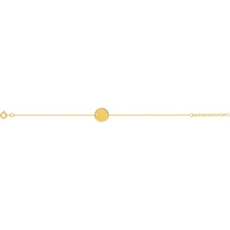 Afais - Bracelet chaine plaqué or personnalisable