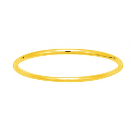 Rosia - Bracelet Jonc fil rond 3.5 mm plaqué or