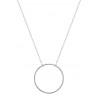 Erti - Collier chaine Or blanc 9 carats 375/1000