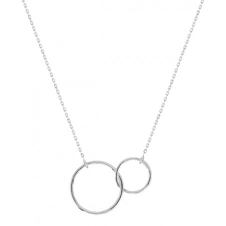 Berti - Collier chaine Or blanc 9 carats 375/1000