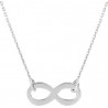 Glama - Collier chaine Or blanc 9 carats 375/1000