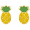 Ananas - Boucles d'oreilles en Plaqué Or