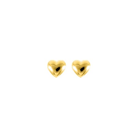 Coeurs dorés - Boucles d'oreilles en Plaqué Or