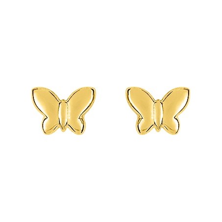 Papillon - Boucles d'oreilles en Or jaune 375/1000