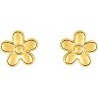 Fleur - Boucles d'oreilles en Or jaune 375/1000