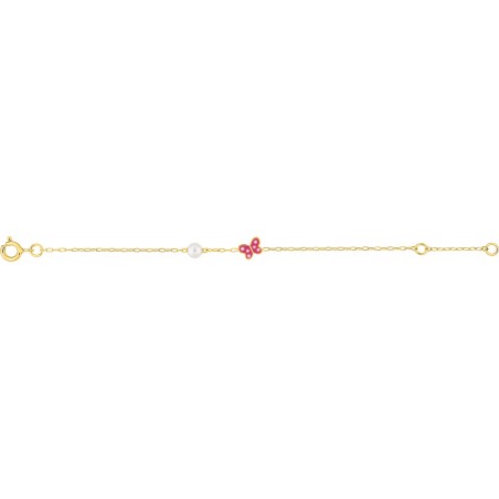 Papillon - Bracelet enfant Or 9 carats 375/1000
