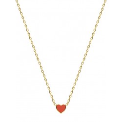 Coeur rouge - Collier...