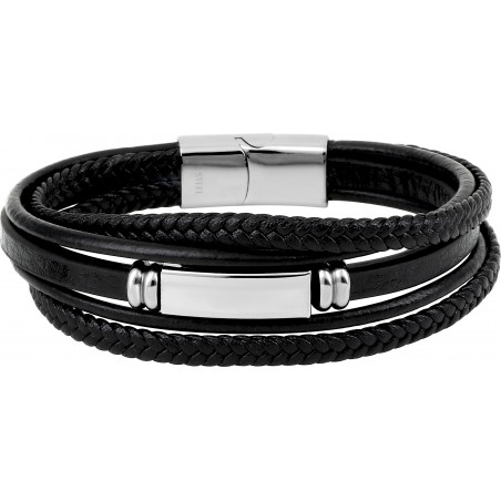 Fedo - Bracelet type cuir & Acier