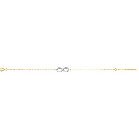 Bifina - Bracelet chaine plaqué or