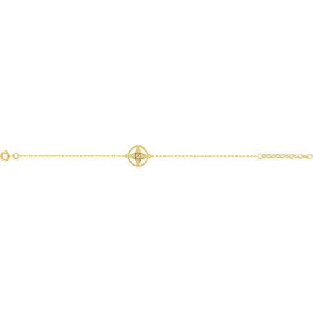 Milona - Bracelet chaine plaqué or