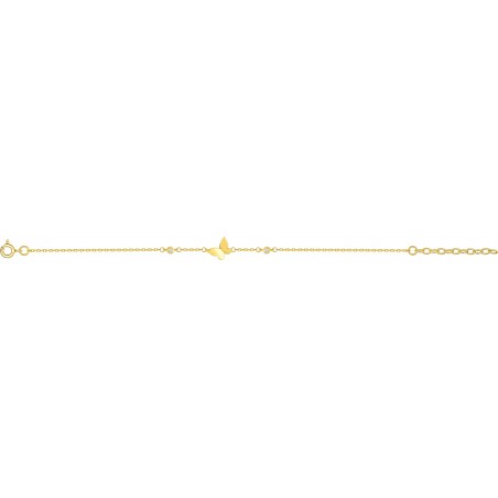 Anina - Bracelet chaine plaqué or