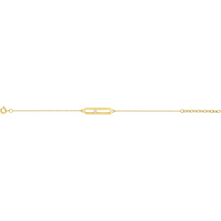 Nanili - Bracelet chaine plaqué or