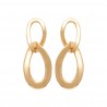 Dulia - Boucles d'oreilles pendantes plaqué or