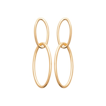 Bilo - Boucles d'oreilles pendantes plaqué or