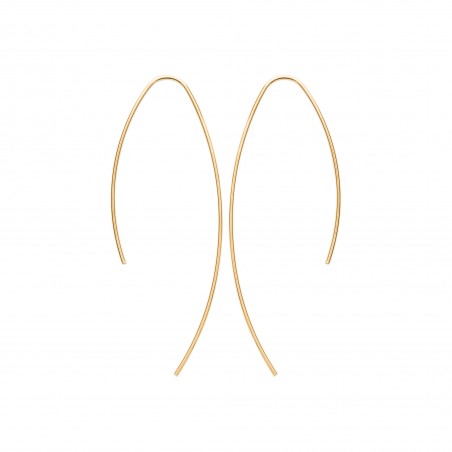 Tam - Boucles d'oreilles pendantes plaqué or