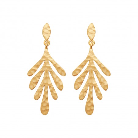 Fijka - Boucles d'oreilles pendantes plaqué or