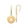 Deliuf - Boucles d'oreilles pendantes plaqué or
