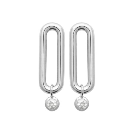 Vanunu- Boucles d'oreilles pendantes argent oxyde de zirconium